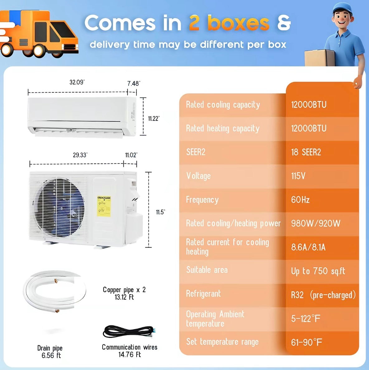 The Halvern Climate Duo 12K — Ductless Mini Split Heat Pump